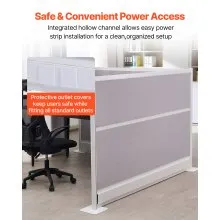 VEVOR Office Dividers Privacy Partition 72" x 48" Workstation Cubicle Partitions