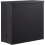 VEVOR Foldable Wall Cabinet, Metal Garage Locker Mounted 660 mm Small Tool Chest 108.8 kg Loading Capacity Adjustable Shelf Magnetic Door File for Warehouse Office Home Black