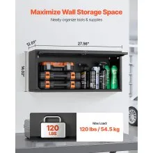 VEVOR Metal Wall Cabinet 120 lbs per Shelf Garage Wall Cabinet with Up-Flip Door