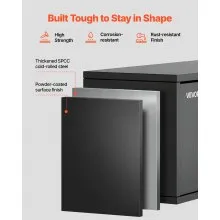 VEVOR Metal Wall Cabinet 120 lbs per Shelf Garage Wall Cabinet with Up-Flip Door