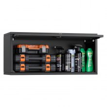 VEVOR Metal Wall Cabinet 120 lbs per Shelf Garage Wall Cabinet with Up-Flip Door