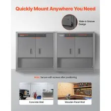 VEVOR Metal Wall Cabinet 30 inch Garage Wall Cabinet with Adjustable Shelf