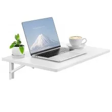 VEVOR Wall Mounted Floating Folding Table Laptop Desk Home Office 60x40 cm