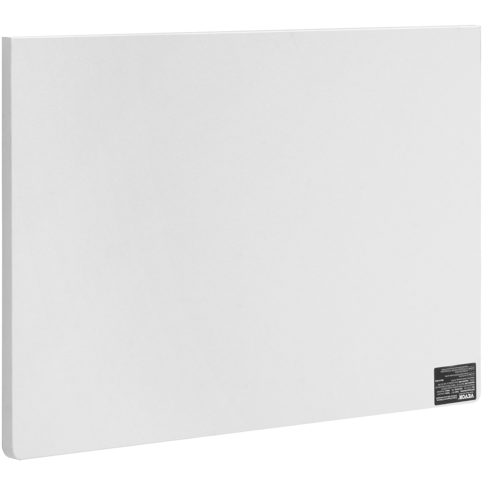 VEVOR Wall Mounted Folding Table, 600 x 400 mm Wall Mount Drop Leaf Table, Floating Desk with Iron Bracket, Fold Down Desk for Small Spaces, Home Office, Dining, Laundry Room, Kitchen, Bar, White