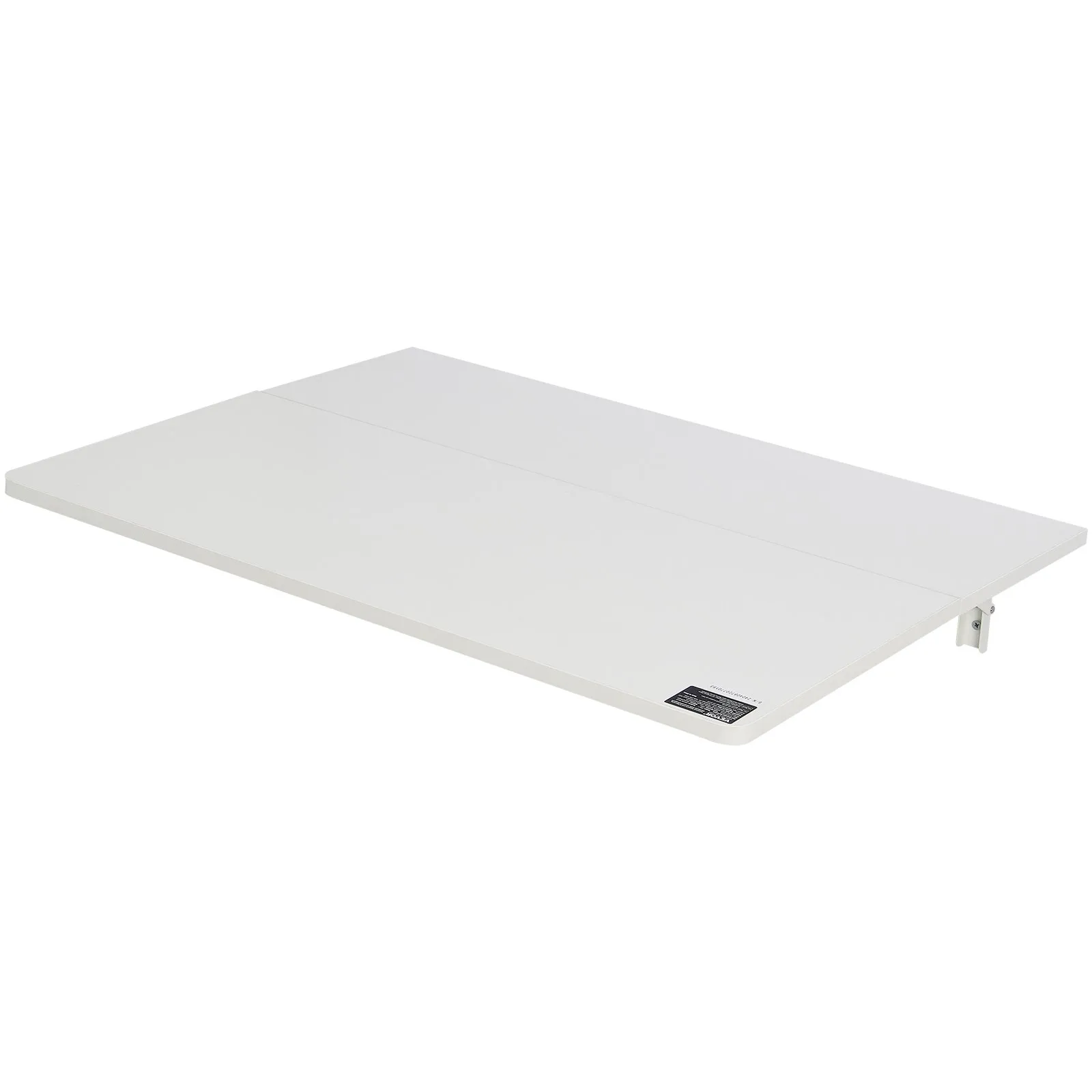 VEVOR Wall Mounted Folding Table, 31.5" x 19.69" Wall Mount Drop Leaf Table, Floating Desk with Iron Bracket, Fold Down Desk for Small Spaces, Home Office, Dining, Laundry Room, Kitchen, Bar, White