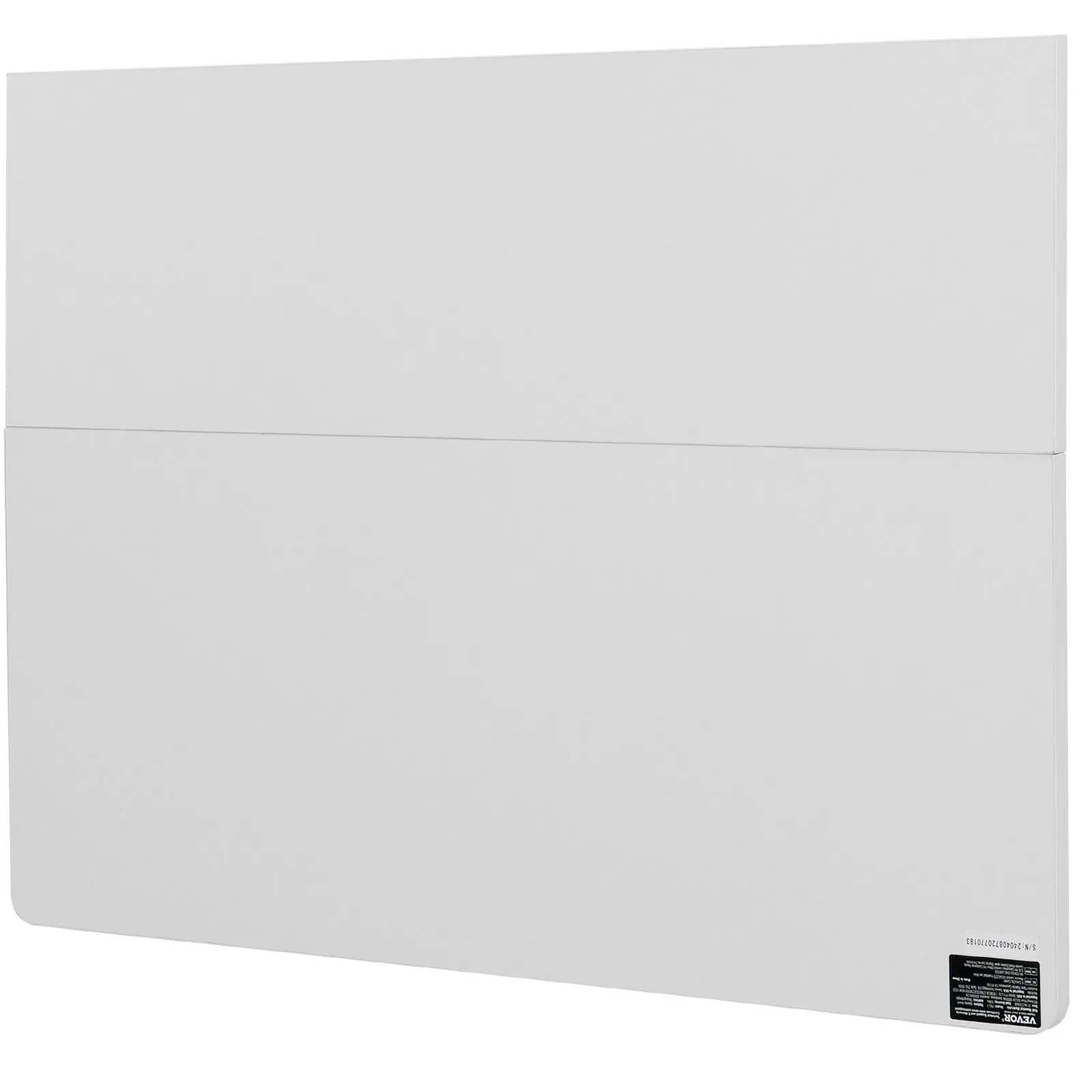 VEVOR Wall Mounted Folding Table, 31.5" x 19.69" Wall Mount Drop Leaf Table, Floating Desk with Iron Bracket, Fold Down Desk for Small Spaces, Home Office, Dining, Laundry Room, Kitchen, Bar, White