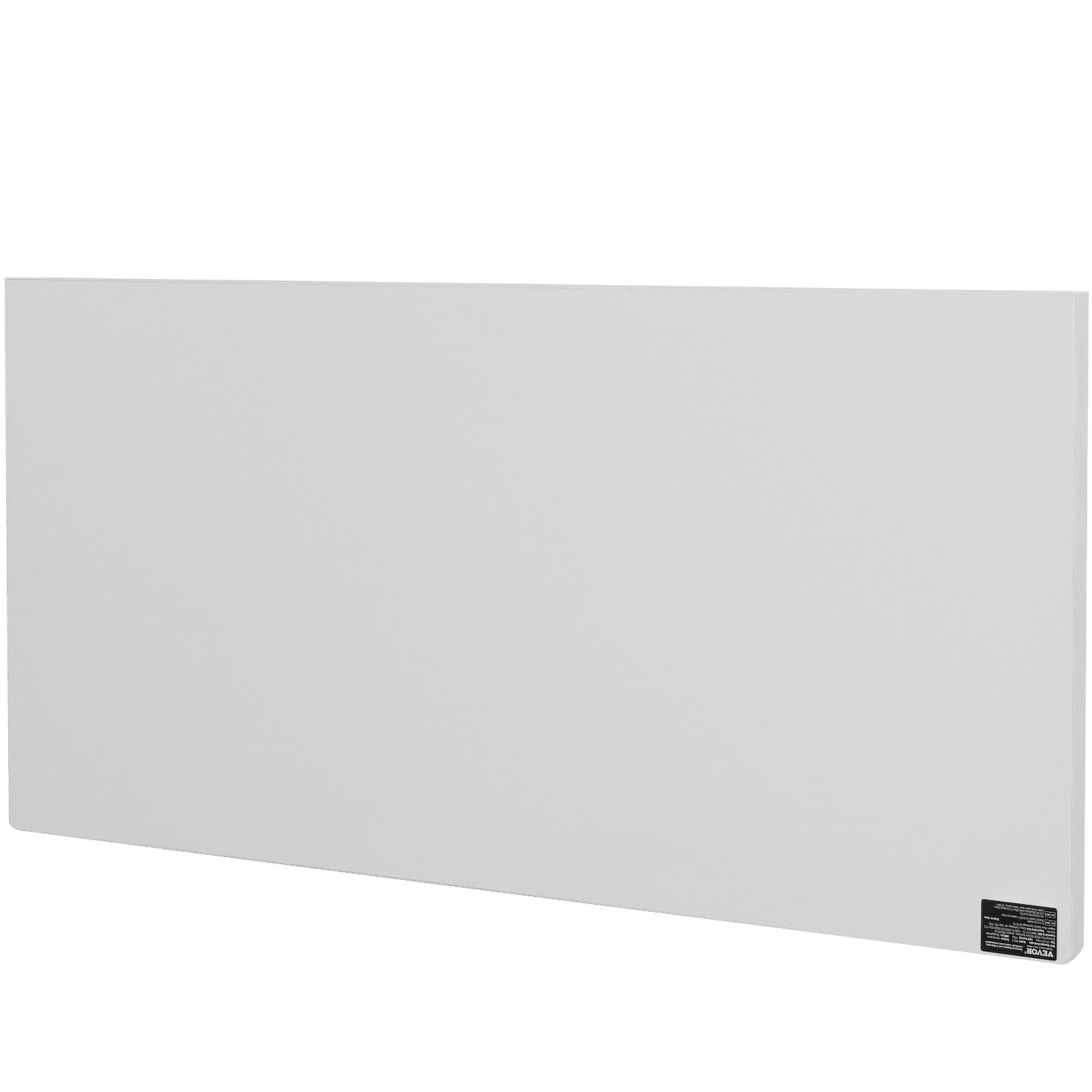 VEVOR Wall Mounted Folding Table, 1000 x 500 mm Wall Mount Drop Leaf Table, Floating Desk with Iron Bracket, Fold Down Desk for Small Spaces, Home Office, Dining, Laundry Room, Kitchen, Bar, White