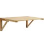 VEVOR Wall Mounted Folding Table, 31.5" x 23.62" Wall Mount Drop Leaf Table, Wooden Floating Desk with Iron Bracket, Fold Down Desk for Small Spaces, Home Office, Dining, Laundry Room, Kitchen, Bar