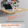 VEVOR Wall Mounted Floating Folding Table Laptop Desk Home Office 47.24x19.69 in