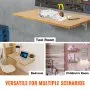 VEVOR Wall Mounted Floating Folding Table Laptop Desk Home Office 47.24x19.69 in