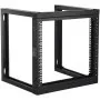 VEVOR 9U -seinäteline, 150 lbs/68,04 kg, avoin palvelinverkkoteline, musta, 530x450x520 mm