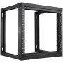 VEVOR 9U -seinäteline, 150 lbs/68,04 kg, avoin palvelinverkkoteline, musta, 530x450x520 mm