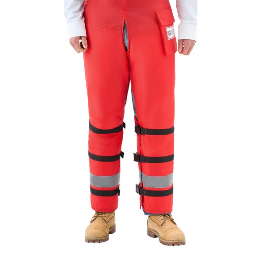 VEVOR Chainsaw Chaps, Class C 8-Layer Apron Style Protection With Adjustable Belt - Safety Gear For Men & Women Loggers (Medium)