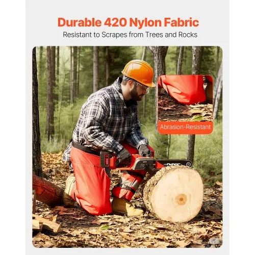 VEVOR Chainsaw Chaps Wrap, Class D, 8 Layers Wrap Style Chainsaw Pants - View #4