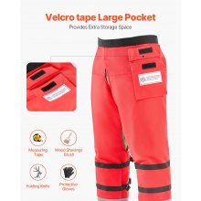 VEVOR Chainsaw Chaps 39.7" Apron Style Chainsaw Safety Chaps Class D Large