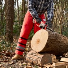 Chainsaw Chaps 39.7" Apron Style Forestry Chainsaw Safety Chaps Class D Large