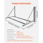 VEVOR Wall Mounted Folding Tire Rack, 32" - 48" Adjustable Tire Rack, Q235 Heavy-Duty Steel Tire Storage Rack for R14-R20 inch Standard Tires, Max 300lbs Load Capacity for Garage Workshop Repair Shop