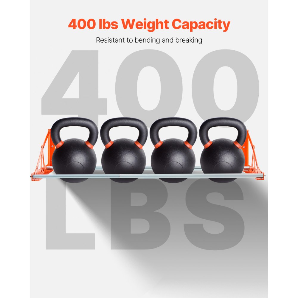 VEVOR Wall Mounted Tire Rack, 31" - 56" Adjustable Tire Rack, Q235 Heavy-Duty Steel Tire Storage Rack for R14-R20 inch Standard Tires, Max 400lbs Load Capacity, Ideal for Garage Workshop Repair Shop