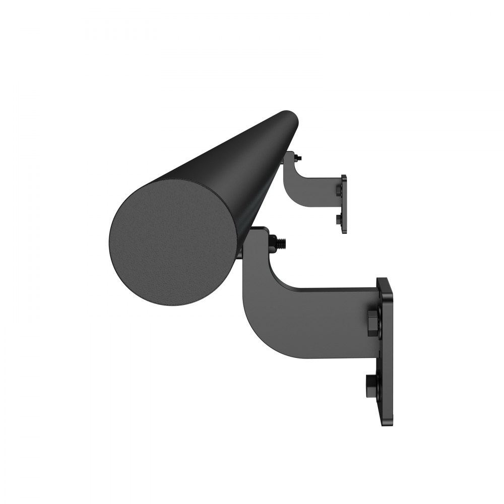VEVOR Wall Mounted Stair Handrail, 1215mm Pipe Staircase Handrail, Black Galvanized Aluminum, 32mm Pipe Diameter, Indoor&Outdoor Staircase Railing, Industrial Hand Rail for Steps, Security Baluster