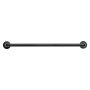 VEVOR Wall-Mounted Stair Handrail, 3 ft 440 lbs Load Black Metal Railing, for Indoor Steps, Loft, Porch & Hallways, Heavy-Duty Industrial Carbon Steel Hand Rail, Round Tube, with Mounting Hardware