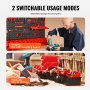 VEVOR Veggmonterte oppbevaringsbokser, 30-boks deler rack Organizer Garasje Plast Shop Tool med veggpaneler/verktøyholdere/kroker, verktøyorganisering for muttere, bolter, skruer, spiker, perler, knapper, svart og rød