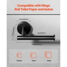 VEVOR Toilet Paper Holder Fits Mega Rolls Wall Mounted Toilet Roll Tissue Holder