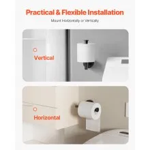 VEVOR Toilet Paper Holder Fits Mega Rolls Wall Mounted Toilet Roll Tissue Holder