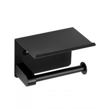 VEVOR Toilet Paper Holder with Shelf Mega Rolls Wall Mounted Toilet Roll Holder