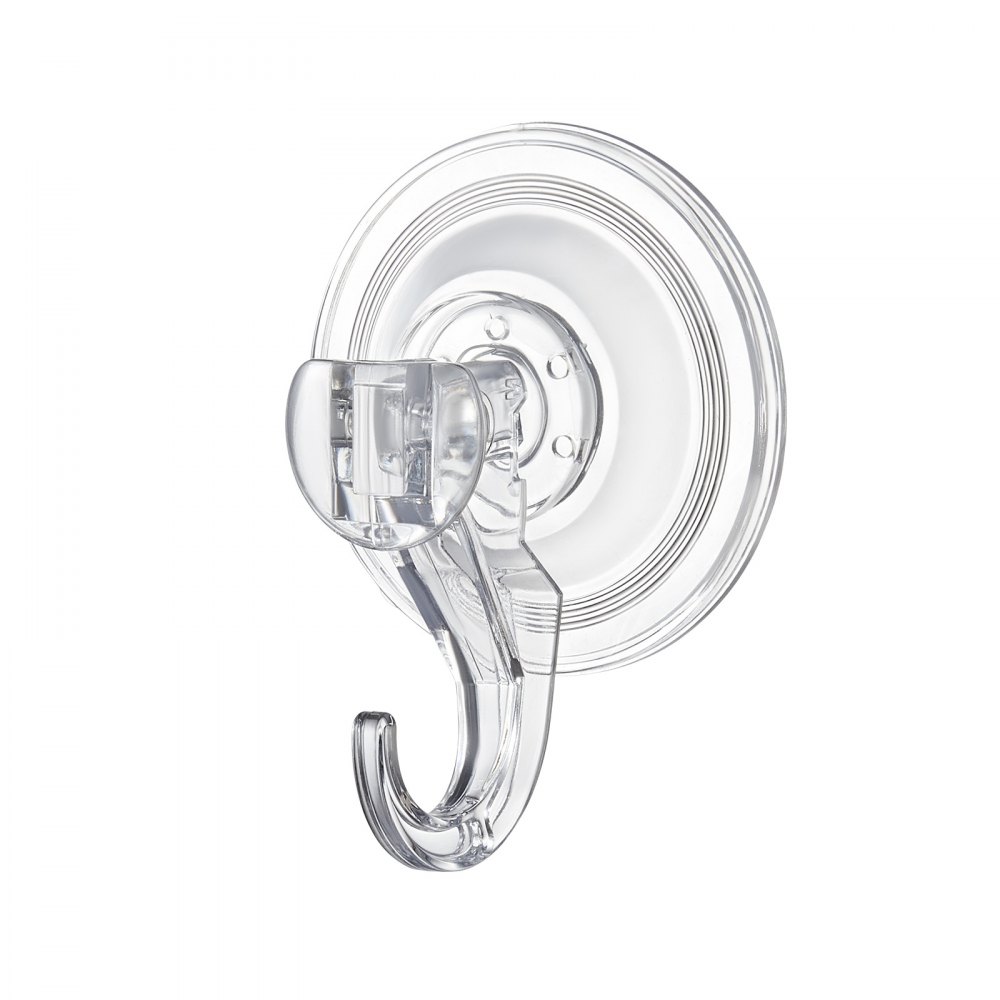 VEVOR Suction Cup Hooks 6 Pack, 2.76 x 3.54 x 1.57 inch, 10 LBS Max Load Clear Shower Suction Cups, Strong and Reusable Heavy Duty Wall Holder, for Loofah, Towel, Glass, Window, Kitchen, Bathroom