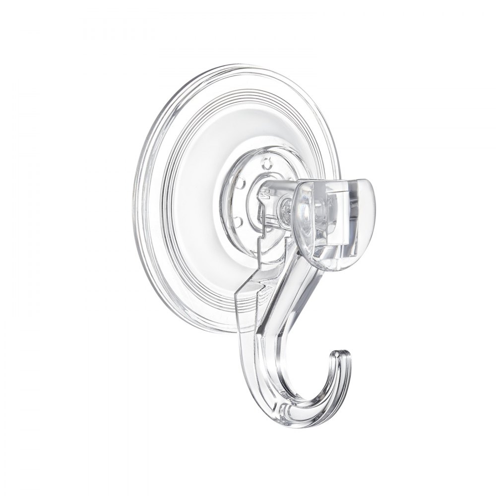 VEVOR Suction Cup Hooks 6 Pack, 2.76 x 3.54 x 1.57 inch, 10 LBS Max Load Clear Shower Suction Cups, Strong and Reusable Heavy Duty Wall Holder, for Loofah, Towel, Glass, Window, Kitchen, Bathroom