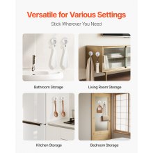 Suction Cup Hooks 6 Pack 2.76 x 3.54 x 1.57 inch Heavy Duty Holder for Glass