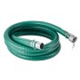 VEVOR Suction Hose Kit for Water Pump, with 51 mm(2 in) x 15.2 m(50 ft) Blue Backwash Hose, 6.1 m(20 ft) Green Suction Hose, and Steel Round Hole Strainer, Camlocks, Clamps, Cam & Groove Adapter, for Multiple Purposes