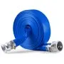 VEVOR Backwash Hose, 2 in x 100 ft, Blue High Quality PVC Hose, with Clamps, Camlock, Aluminum Fittings, Fit Various Pumps, for Sewage Treatment, Water Transportation and More Agricultural Purposes