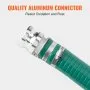 Manguera de succión VEVOR de 5 cm x 6 m, color verde, de alta calidad, con conectores Camlock y accesorios de aluminio. Compatible con diversas bombas, para tratamiento de aguas residuales, transporte de agua y otros fines agrícolas.