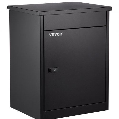 VEVOR Parcel Box, 17.32x13.78x22.83in Mailbox, Wall Mounted Package Box with Lockable Storage Compartment, Galvanized Steel Letterbox, Weatherproof for Express Mail Delivery for Home&Business Use