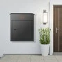 VEVOR-postilaatikot ulkokäyttöön 43,3 cm x 33,2 cm x 57,2 cm, galvanoitua terästä, koodauslukolla, varkaudenestolevyllä, IPX3-vedenpitävä pakettien toimituslaatikko kuistille tai jalkakäytävälle