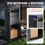 VEVOR Package Delivery Boxes for Outside 13.9"x11.6"x42", Galvanized Steel Delivery Box for Packages With Coded Lock, Anti-theft Baffle, IPX3 Waterproof Package Drop Box for Outside, Porch, Curbside