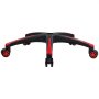 Base de repuesto para silla de oficina VEVOR, 71 cm, 1137 kg de carga estática, base universal resistente para silla de escritorio de computadora, con 5 ruedas y patas reforzadas, color negro y rojo
