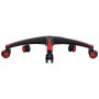 Base de repuesto para silla de oficina VEVOR, 71 cm, 1137 kg de carga estática, base universal resistente para silla de escritorio de computadora, con 5 ruedas y patas reforzadas, color negro y rojo