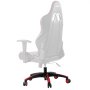 Base de repuesto para silla de oficina VEVOR, 71 cm, 1137 kg de carga estática, base universal resistente para silla de escritorio de computadora, con 5 ruedas y patas reforzadas, color negro y rojo
