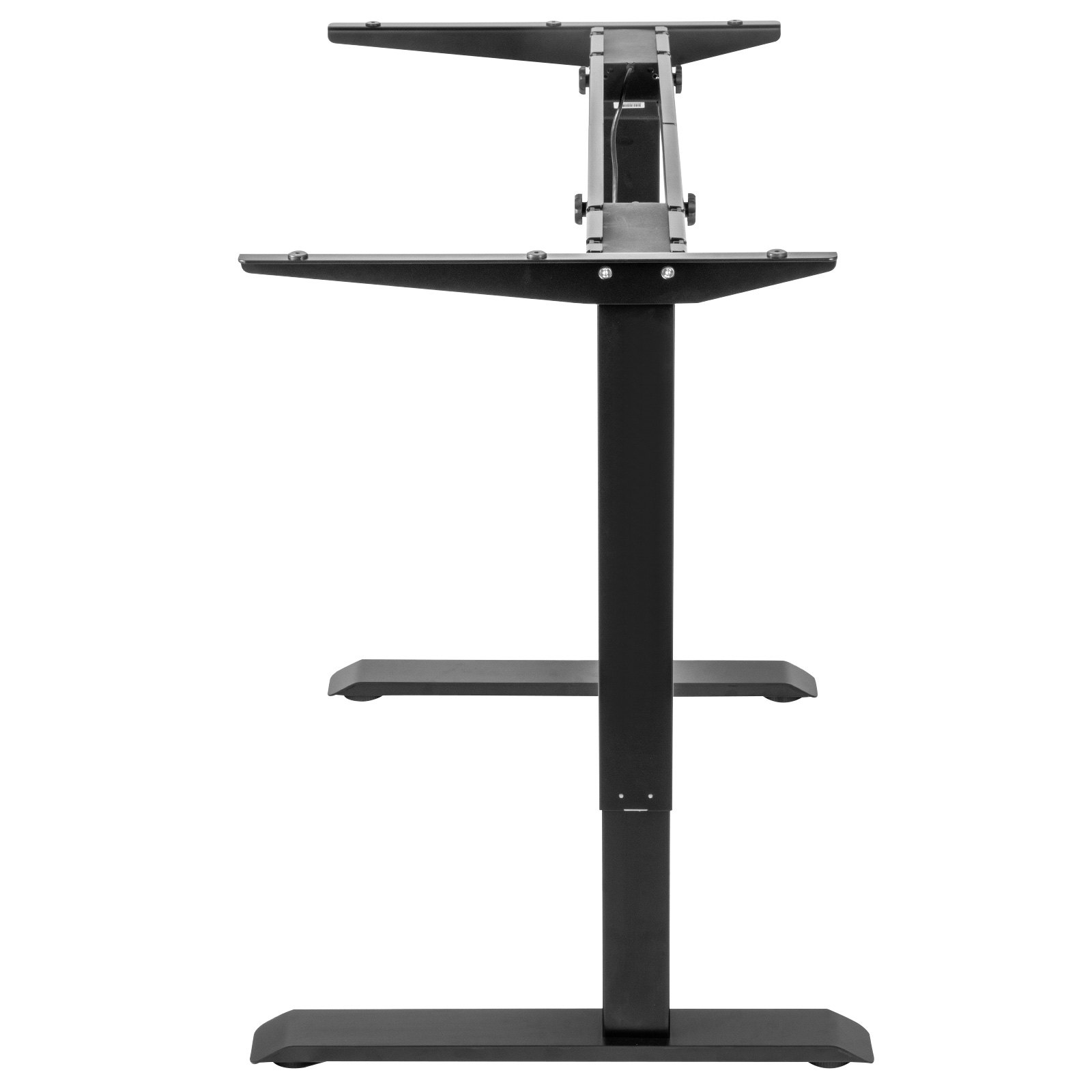 VEVOR Electric Standing Desk Frame Dual Motors Standing Desk Legs 28"-46" Height Adjustable Width Sit Stand Desk Base 32 mm/s Speed Steel Sit Stand Desk Frame 264 lbs Capacity (Black)