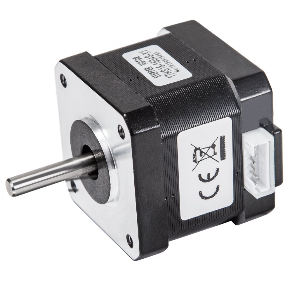 VEVOR Stepper Motor 45Ncm High Torque Stepper Motor, NEMA 17 Step Motor, 2 Phase 1.8 Degree 1.5A Stepping Motor, 3.4V 5PCS