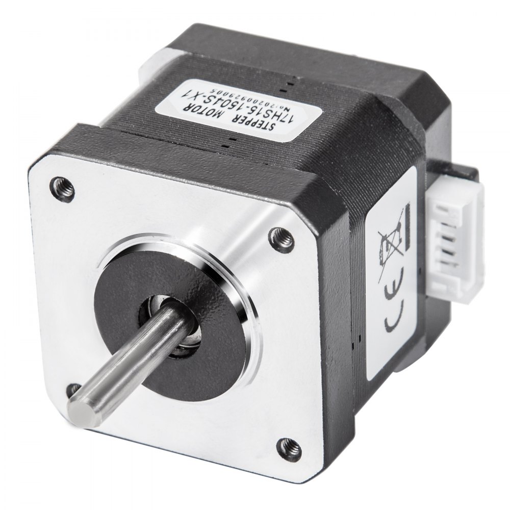 VEVOR Stepper Motor 45Ncm High Torque Stepper Motor, NEMA 17 Step Motor, 2 Phase 1.8 Degree 1.5A Stepping Motor, 3.4V 5PCS