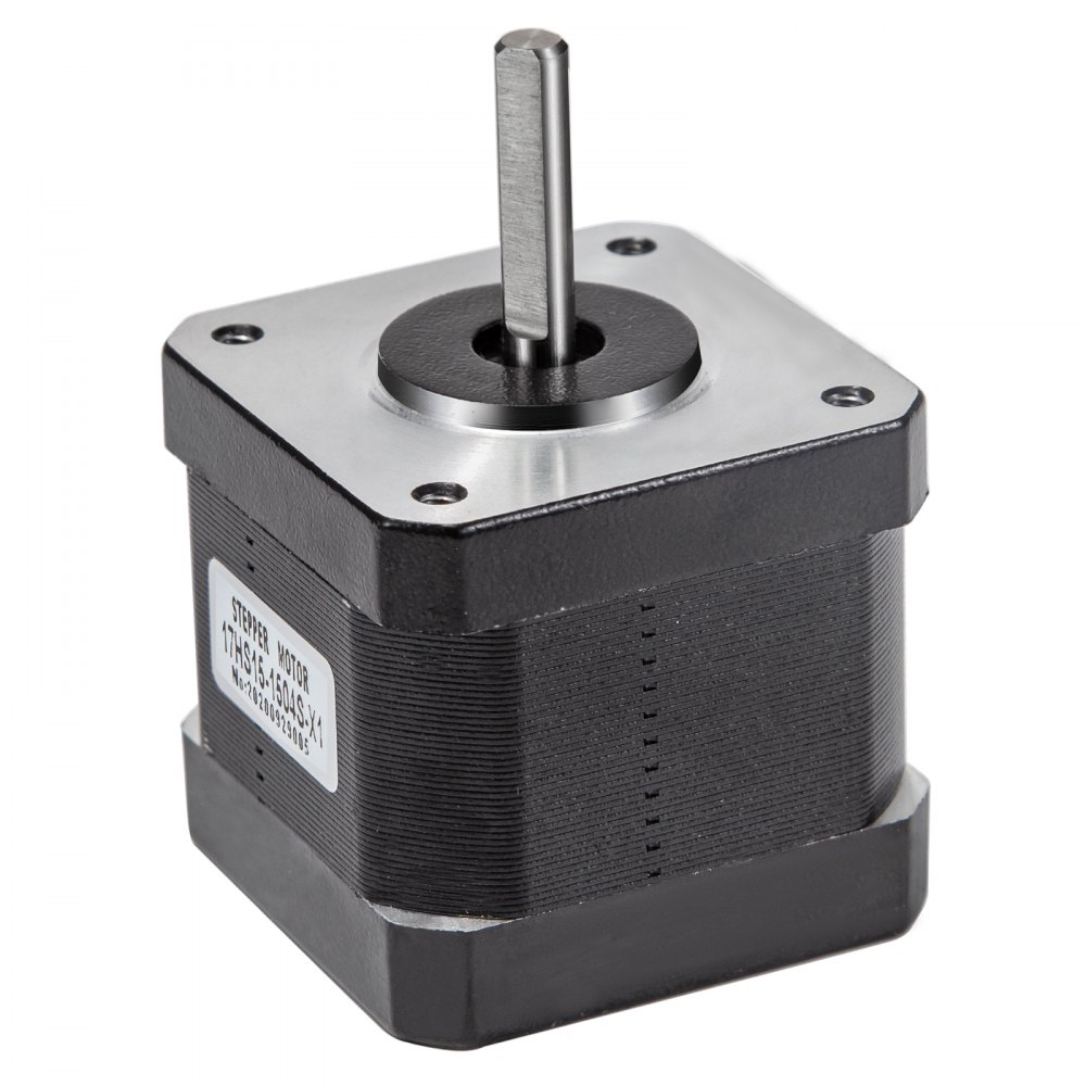VEVOR Stepper Motor 45Ncm High Torque Stepper Motor, NEMA 17 Step Motor, 2 Phase 1.8 Degree 1.5A Stepping Motor, 3.4V 5PCS