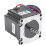 VEVOR Stepper Motor 1.26Nm High Torque Stepper Motor, NEMA 23 Step Motor, 2 Phase 1.8 Degree 2.8A Stepping Motor, 2.52V 3PCS 57 x 57 mm Body CNC Stepper Motor Kit, for DIY CNC / 3D Printer/Extruder