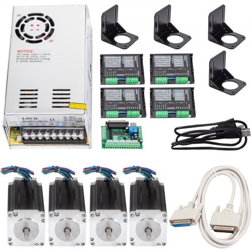 VEVOR Nema 23 3Nm Stepper Motor 4.2A 57x113 mm Drive Control for DIY 3D Printer