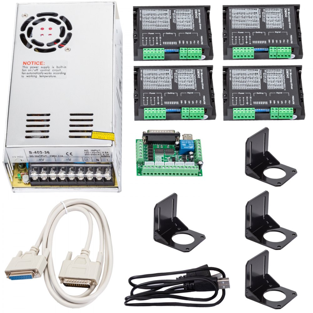 VEVOR Nema 23 3Nm Stepper Motor 4.2A 57x113 mm Drive Control for DIY 3D Printer