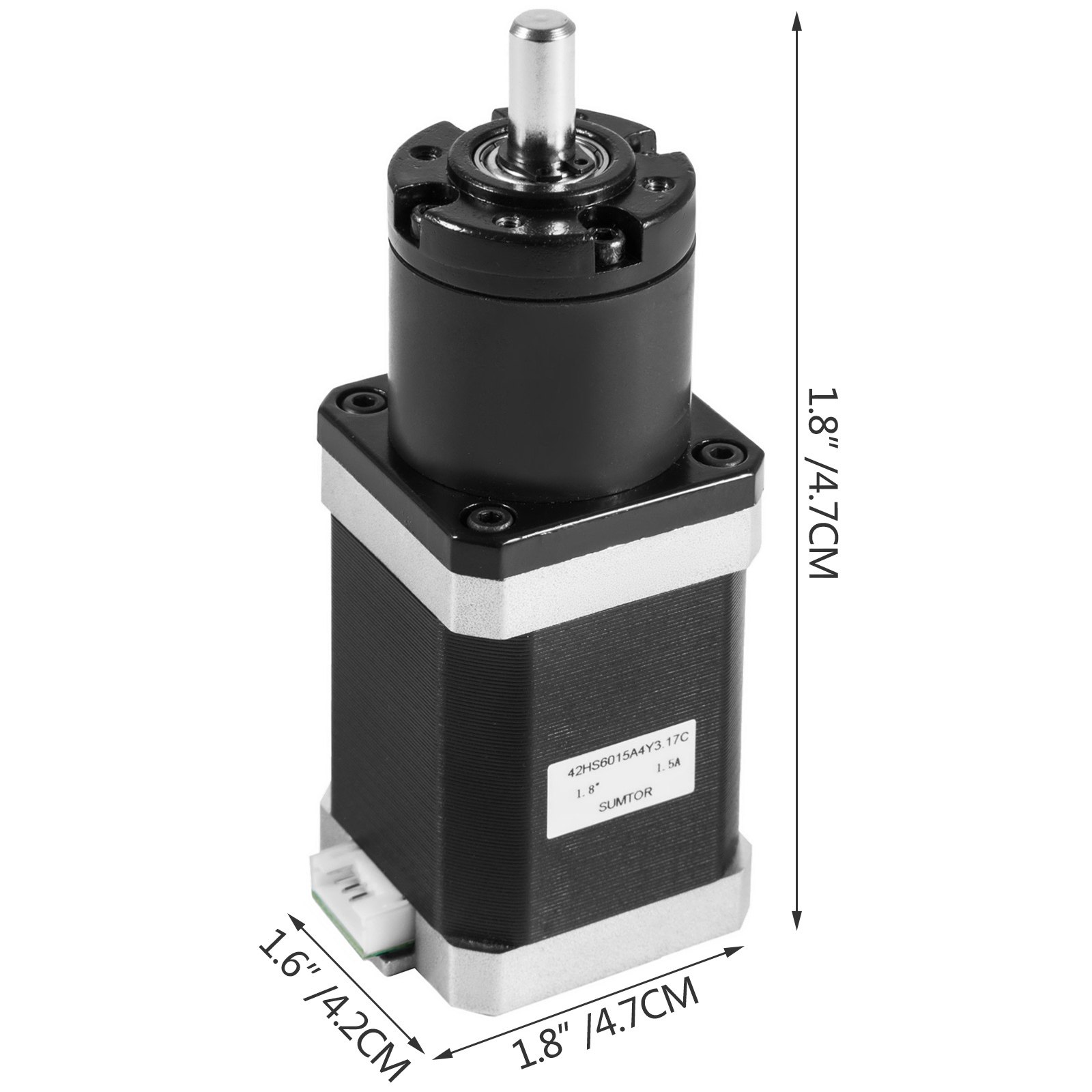 60 mm Planetary Gear Motor Nema 17 Stepper Motor 1.5A Medium Body 8mm Shaft