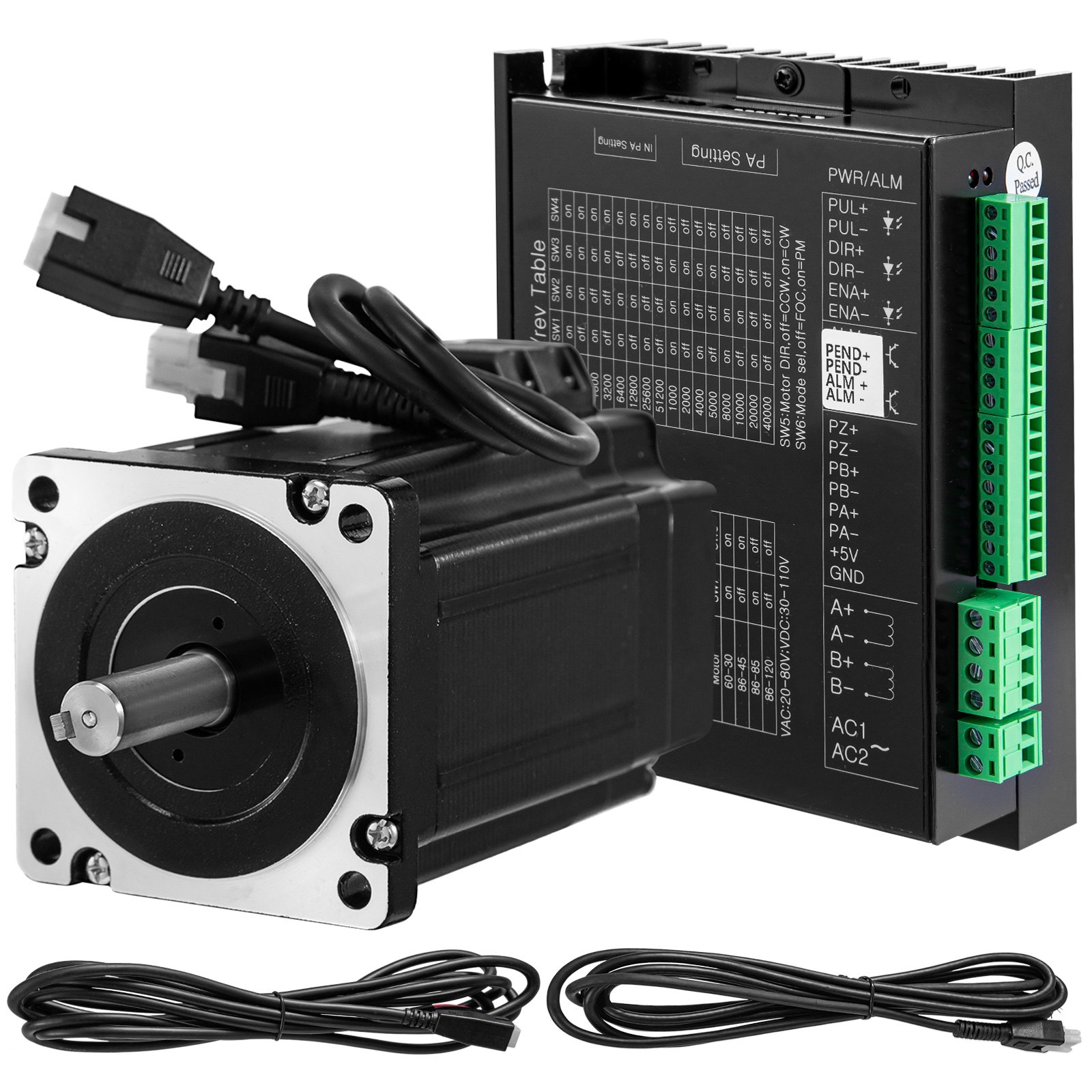 Nema34 8.5n.m Closed Loop Stepper Motor 205mm Stepper Driver Holding Torque