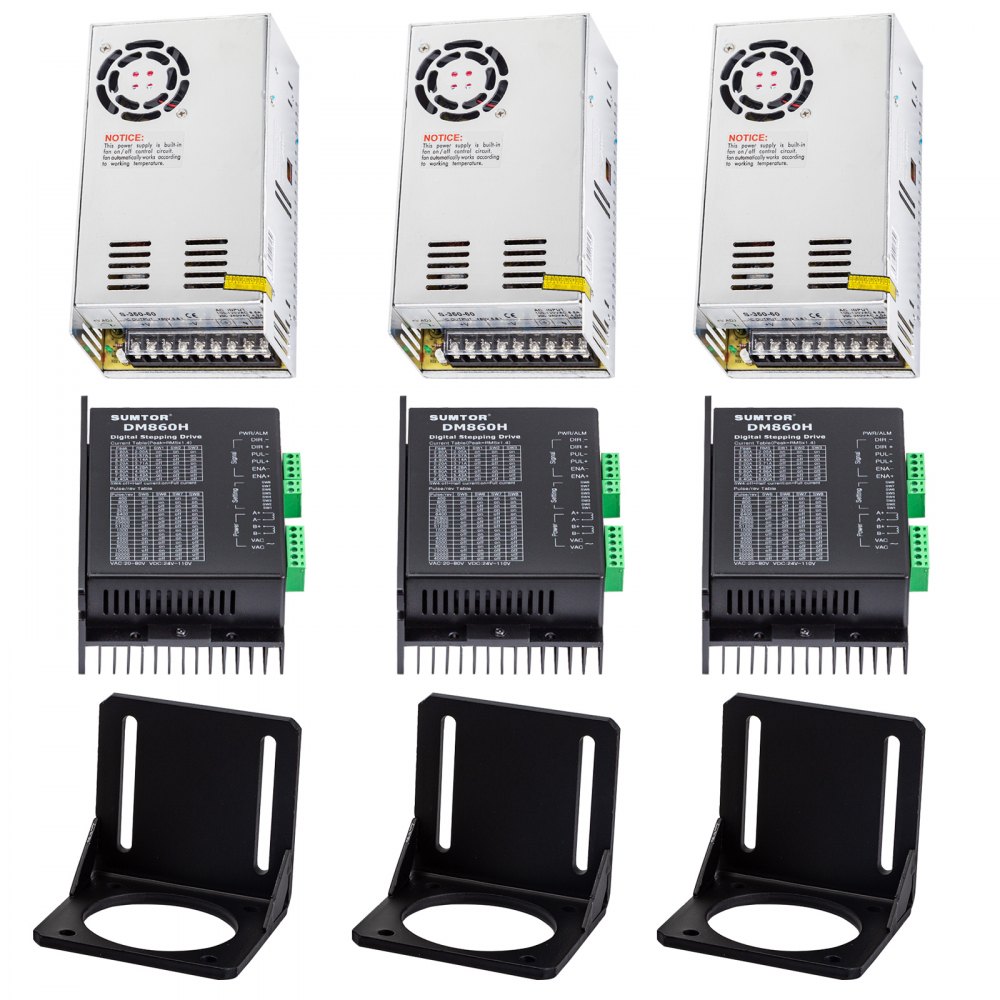 VEVOR Nema 34 12Nm Stepper Motor 6A 86x150 mm Drive Control for DIY 3D Printer